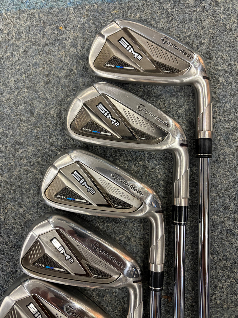 TaylorMade Sim2 Max Irons | 4-PW | Stiff KBS 85 gram shafts