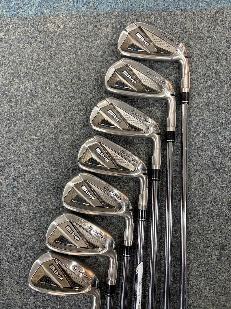 TaylorMade Sim2 Max Irons | 4-PW | Stiff KBS 85 gram shafts