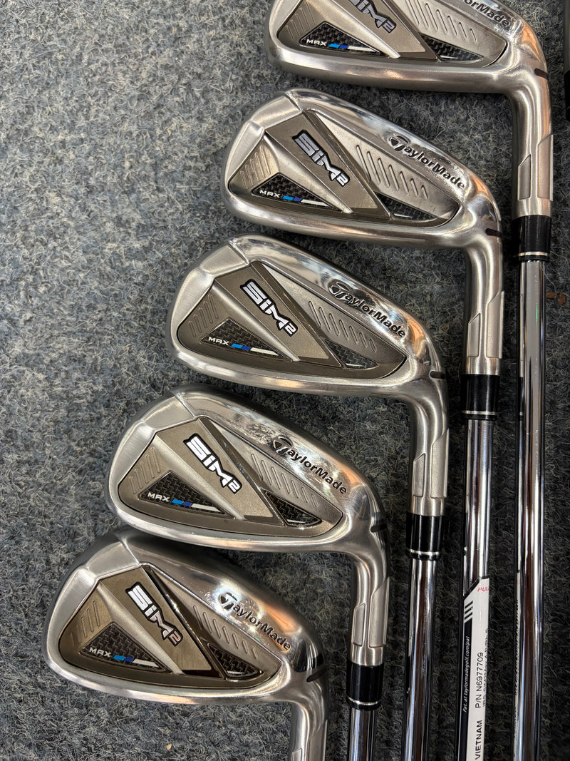 TaylorMade Sim2 Max Irons | 4-PW | Stiff KBS 85 gram shafts